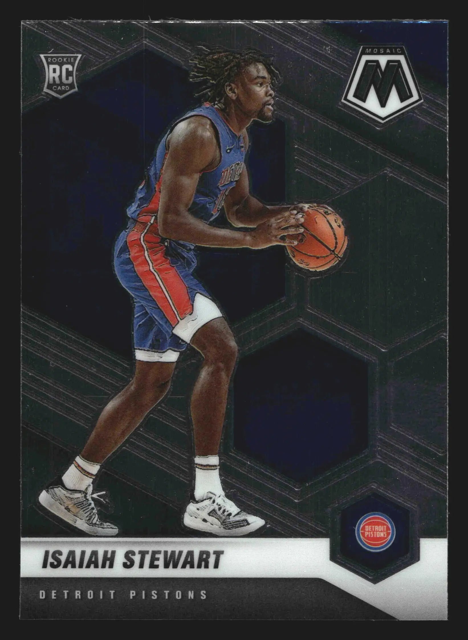 2020-21 Panini Mosaic Isaiah Stewart #223 RC Detroit Pistons Rookie