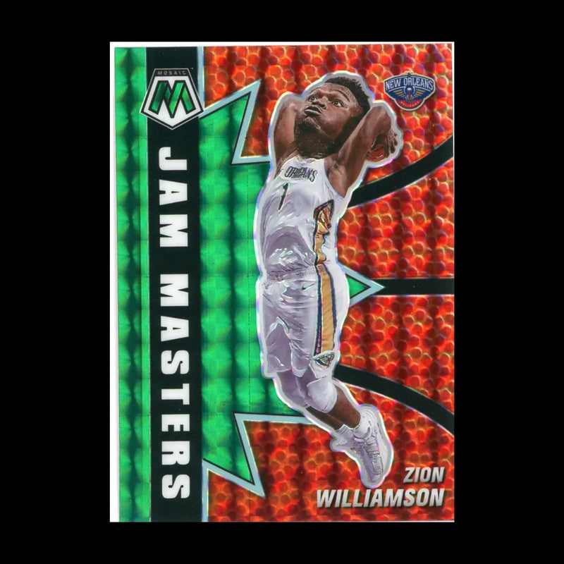 2020-21 Panini Mosaic Jam Masters Green #1 - 20 Complete Your Set Choose Pick - #1 Zion Williamson - Basketball Card