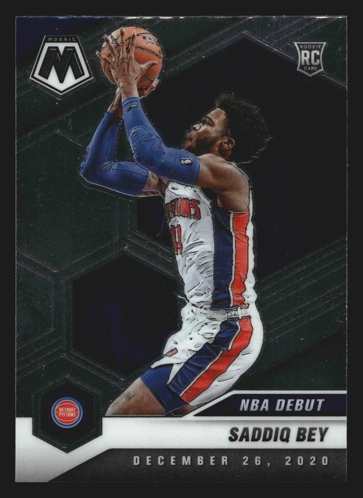 2020-21 Panini Mosaic NBA Debut Saddiq Bey #276 RC Pistons Rookie
