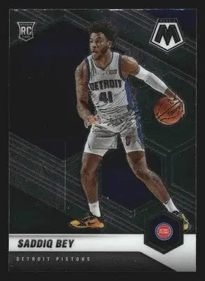 2020-21 Panini Mosaic Saddiq Bey #209 RC Detroit Pistons Rookie - Basketball Card Single