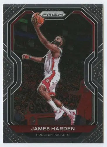 Original gloss Panini Prizm James Harden basketball card from 2020-21 Rockets collection
