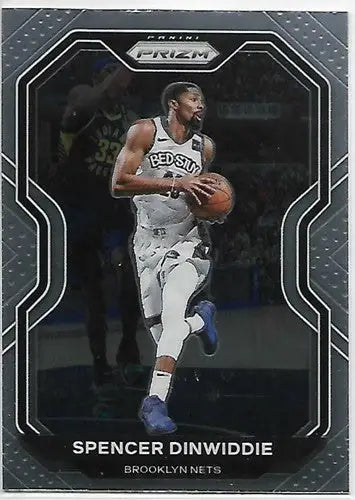 2020-21 Panini Prizm #12 Spencer Dinwiddie NM-MT Nets - Basketball Card Single