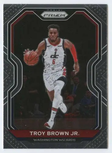2020-21 Panini Prizm #127 Troy Brown Jr. NM-MT Wizards - Basketball Card Single
