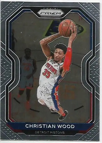 2020-21 Panini Prizm #217 Christian Wood NM-MT Pistons - Basketball Card Single