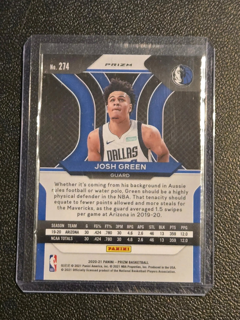 2020-21 Panini Prizm #274 Josh Green Red White and Blue Prizms - Basketball Card Single