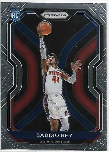 2020-21 Panini Prizm #284 Saddiq Bey NM-MT RC Rookie Pistons - Basketball Card Single
