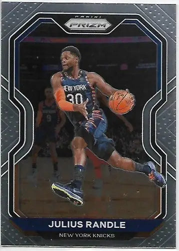 Julius Randle basketball card from Panini Prizm 2020–21 with original gloss and NM-MT condition