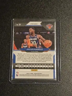 2020-21 Panini Prizm #54 Julius Randle Orange Ice Prizms - Basketball Card Single