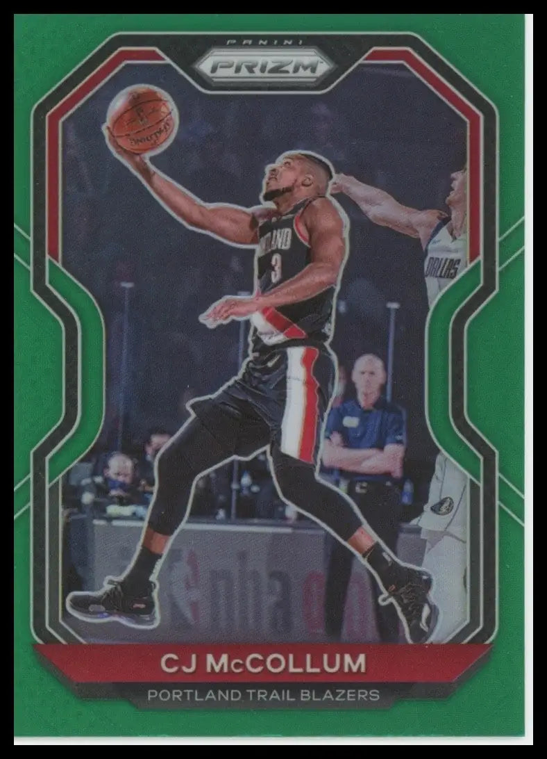 2020-21 Panini Prizm - C.J. McCollum #236 Green Prizm