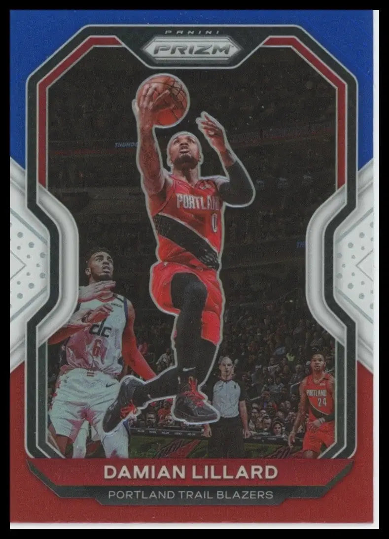 2020-21 Panini Prizm - Damian Lillard #173 Red White & Blue Prizm