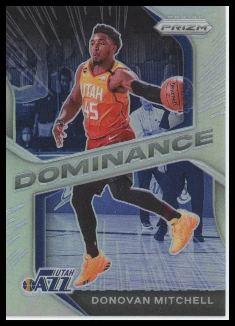 2020-21 Panini Prizm - Dominance Donovan Mitchell #6 Silver Prizm