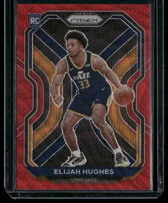 2020-21 Panini Prizm Elijah Hughes #271 Red Wave RC Basketball - Basketball Card Single