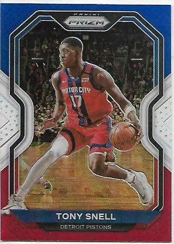 2020-21 Panini Prizm Prizms Red White and Blue #129 Tony Snell NM-MT Pistons - Basketball Card Single