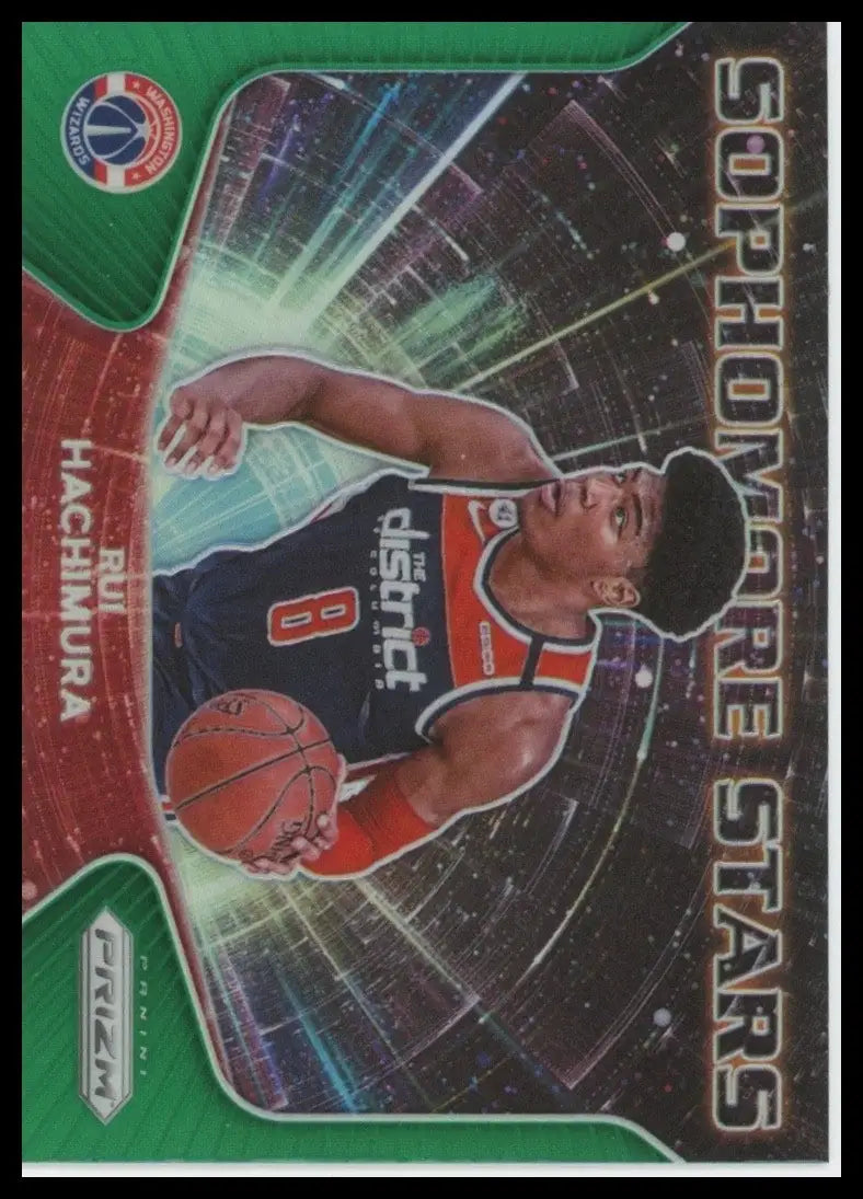 2020-21 Panini Prizm - Sophomore Stars Rui Hachimura #1 Green Prizm