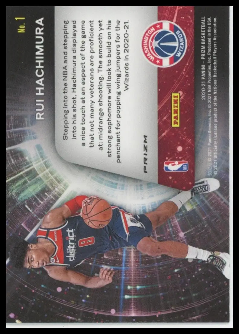 2020-21 Panini Prizm - Sophomore Stars Rui Hachimura #1 Green Prizm