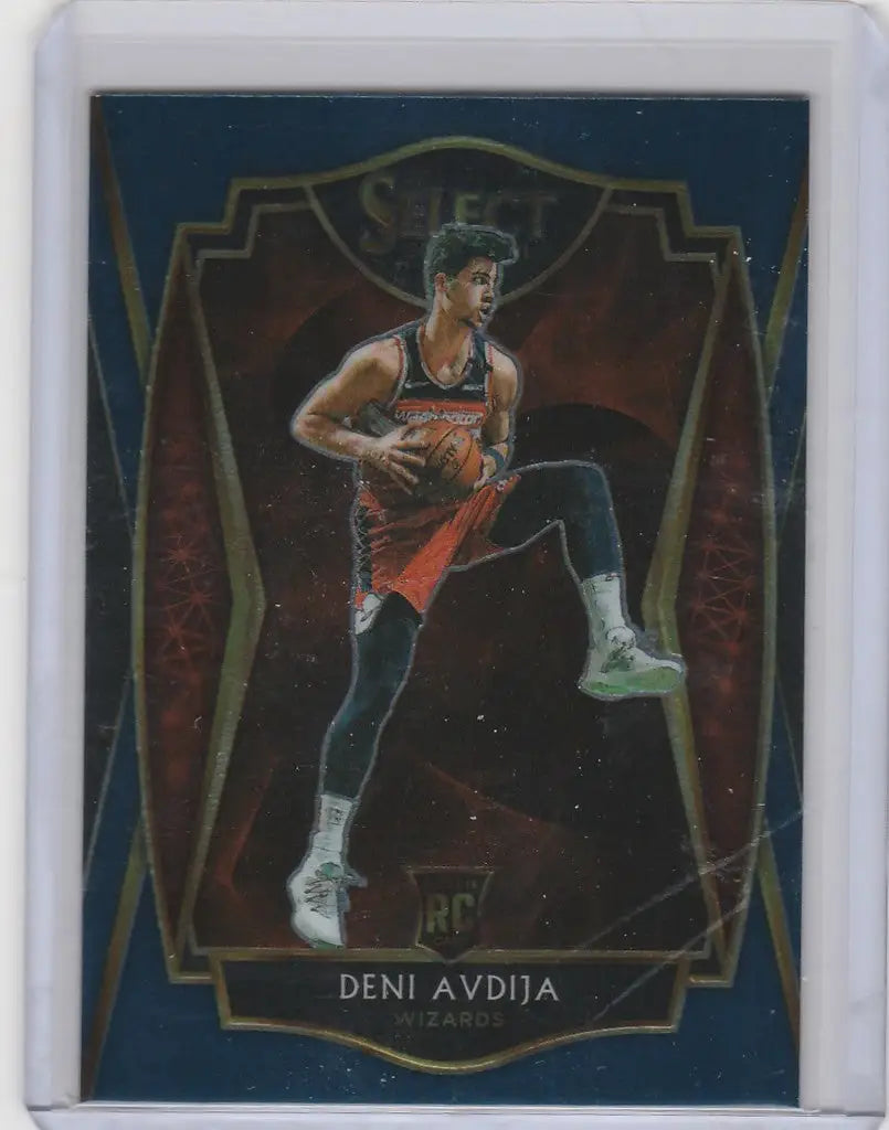 Deni Avdija Washington Wizards 2020-21 Panini Select Blue #180 trading card image