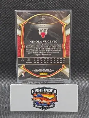 2020-21 Panini Select - Concourse Nikola Vucevic #20 Red White Orange Shimmer... - Basketball Card Single