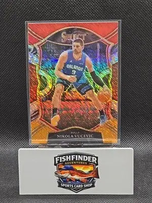 2020-21 Panini Select - Concourse Nikola Vucevic #20 Red White Orange Shimmer... - Basketball Card Single