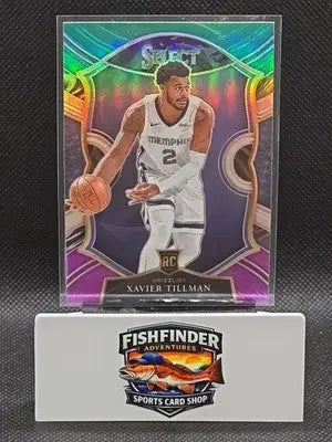 2020-21 Panini Select - Concourse Xavier Tillman #95 Green White Purple Prizm... - Basketball Card Single