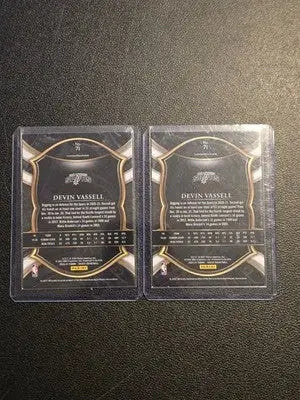 2020-21 Panini Select Devin Vassell RC Spurs #71 Lot of 2 Blue Card Concourse - Basketball Card Single
