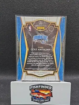 2020-21 Panini Select - Premier Level Cole Anthony #177 Red White Green Cracked - Basketball Card Single