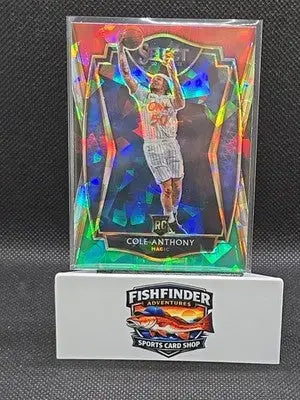 2020-21 Panini Select - Premier Level Cole Anthony #177 Red White Green Cracked - Basketball Card Single