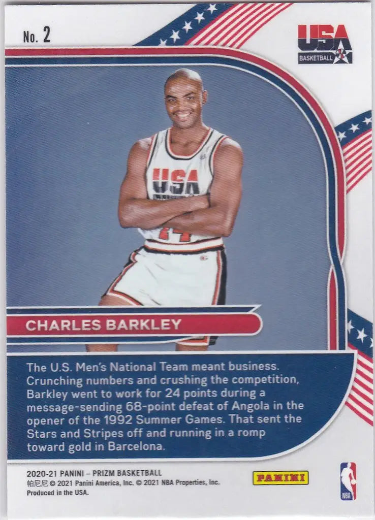 2020-21 Prizm #2 Charkles Barkley Team USA