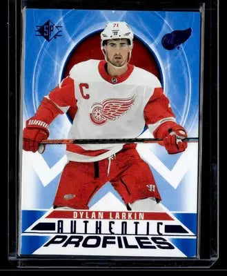 2020-21 SP #AP-17 Dylan Larkin Authentic Profiles Blue - Hockey Card Single