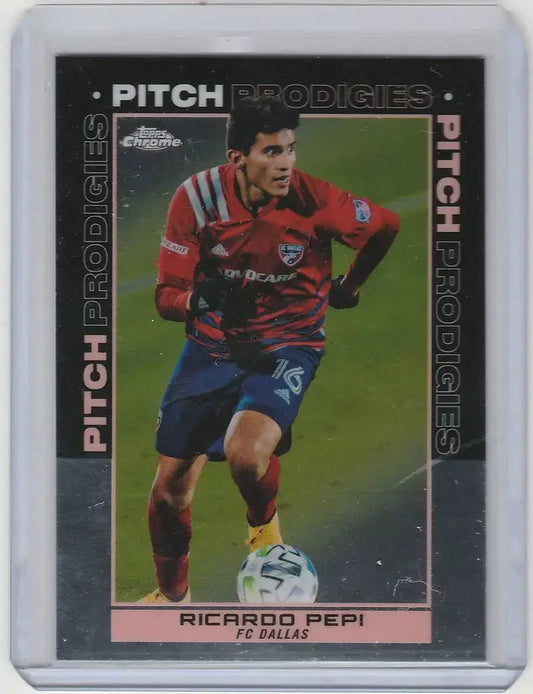 2020-21 Topps Chrome MLD Pitch Prodigies #193 Ricardo Pepi FC Dallas - Soccer Card Single