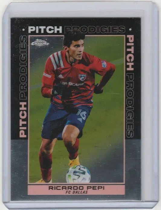 2020-21 Topps Chrome MLS Pitch Prodigies #193 Ricardo Pepi FC Dallas Forward - Soccer Card Single