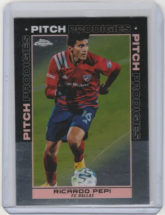 2020-21 Topps Chrome MLS Pitch Prodigies #193 Ricardo Pepi FC Dallas Forward - Soccer Card Single