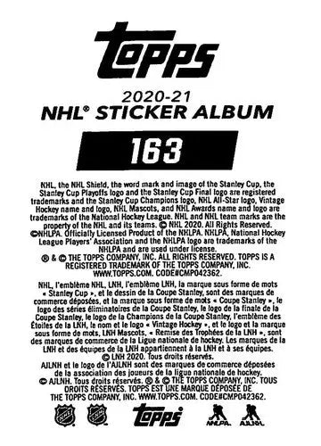 2020-21 Topps NHL Stickers #163 Alexander Radulov NM-MT Stars ID:82314 - Hockey Card Single