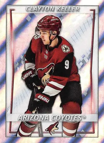 2020-21 Topps NHL Stickers #21 Clayton Keller NM-MT Foil ID:82310 - Hockey Card Single