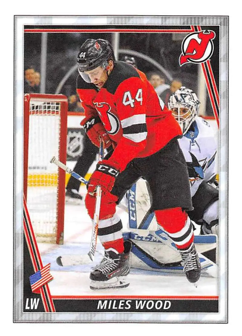 2020-21 Topps NHL Stickers #303 Miles Wood NM-MT NJ Devils ID:82318 - Hockey Card Single