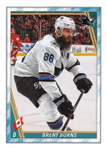 2020-21 Topps NHL Stickers #397 Brent Burns NM-MT Sharks ID:82321 - Hockey Card Single