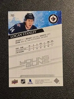 2020-21 Upper Deck #703 Logan Stanley - Hockey Card Single