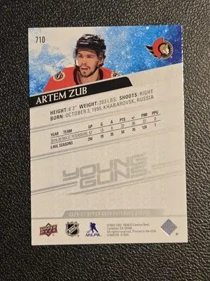 2020-21 Upper Deck #710 Artem Zub - Hockey Card Single