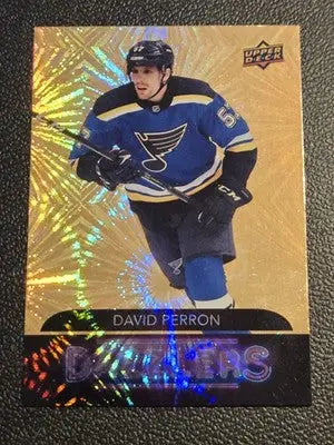 2020-21 Upper Deck #DZ-136 David Perron Dazzlers Orange - Hockey Card Single