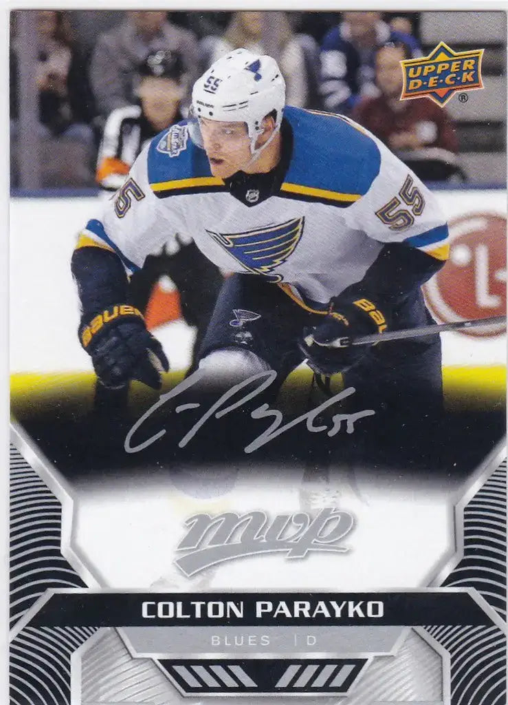 2020-21 Upper Deck MYP Silver Script #163 Colton Parayko St Louis Blues