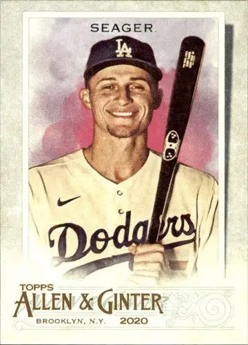 2020 Topps Allen & Ginter Corey Seager baseball card with original gloss NM-MT