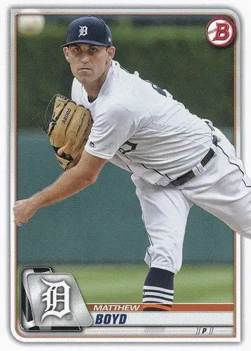 Original gloss baseball trading card of Matthew Boyd NM-MT for Detroit Tigers