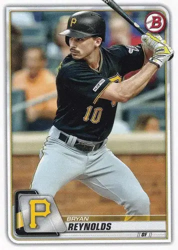 Original gloss Bryan Reynolds baseball card 2020 Bowman NM-MT Pirates