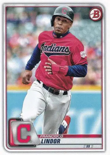 2020 Bowman #4 Francisco Lindor NM-MT Indians ID:27570 - Baseball Card Single