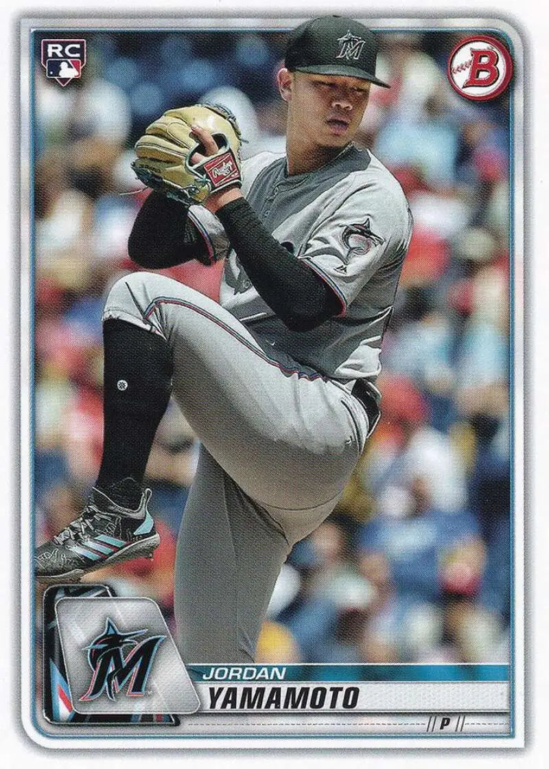 2020 Bowman #6 Jordan Yamamoto NM-MT RC Rookie Marlins ID:27693 - Baseball Card Single