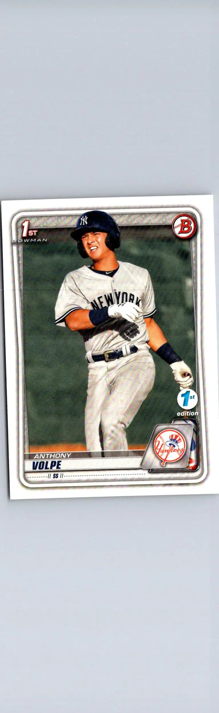 Baseball trading card of Anthony Volpe from 2020 Bowman Volpe Prospects series