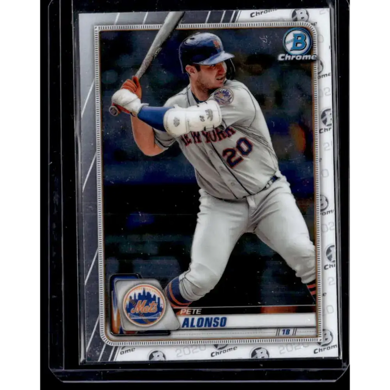 2020 Bowman Chrome #65 Pete Alonso NM-MT - Baseball Card Single