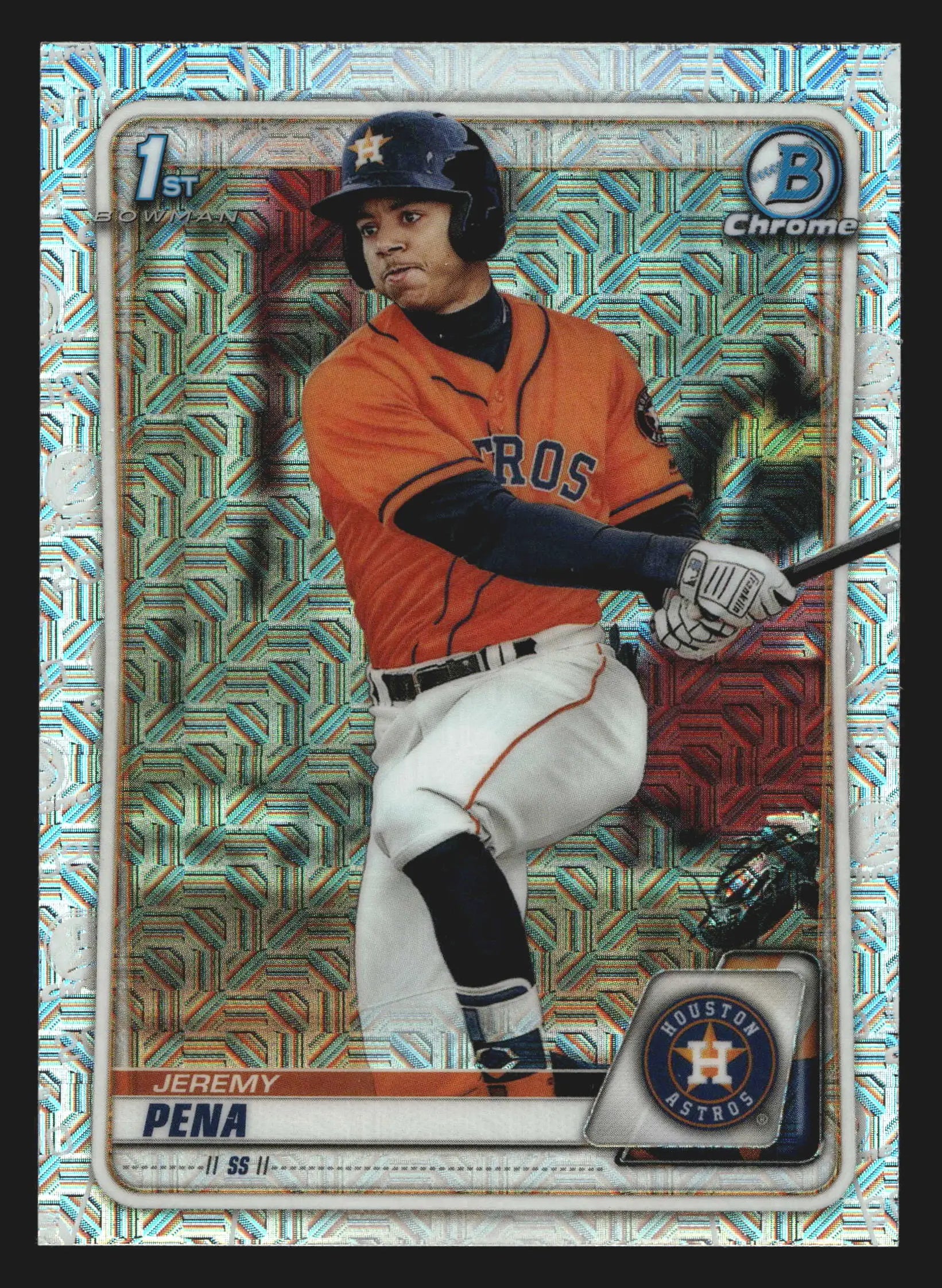 2020 Bowman Chrome #BCP-61 Jeremy Pena Mojo Refractor 1st Bowman - Baseball Card Single