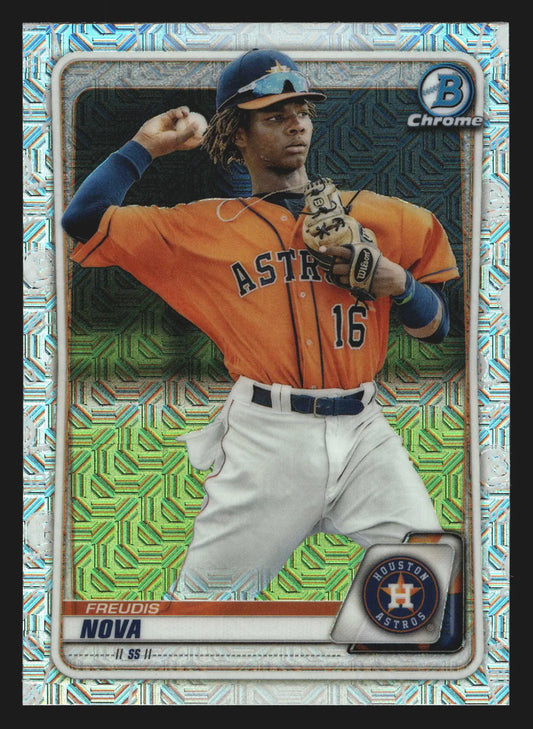 2020 Bowman Chrome #BCP-82 Freudis Nova Mojo Refractor Astros - Baseball Card Single