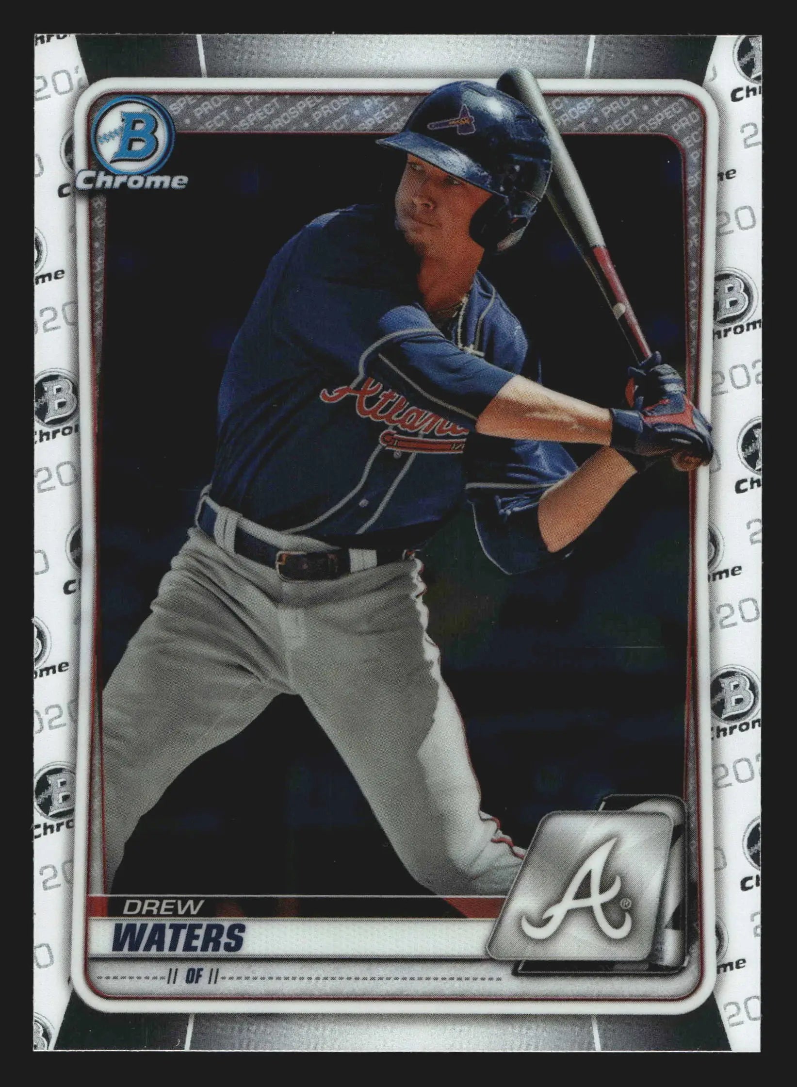 2020 Bowman Chrome Prospects #BCP-2 Drew Waters Braves - Baseball Card Single