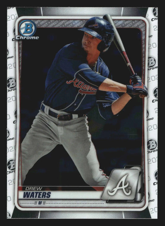 2020 Bowman Chrome Prospects #BCP-2 Drew Waters Braves - Baseball Card Single